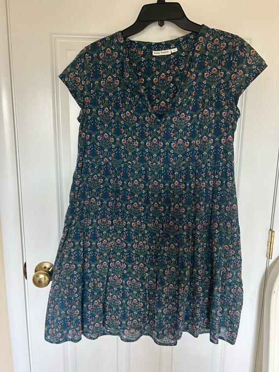Roller Rabbit Dresses & Skirts - Roller Rabbit Teal Floral V-Neck Tiered Dress